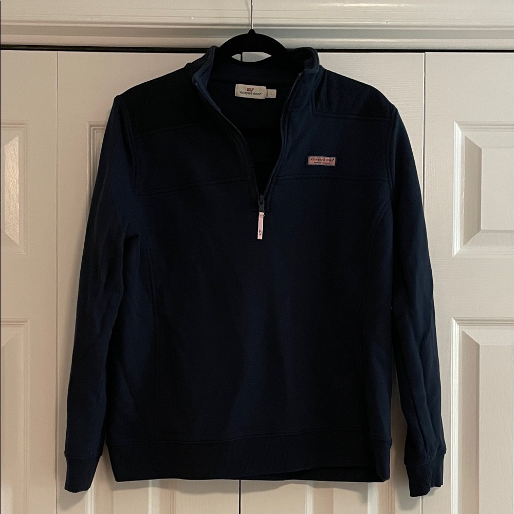 Vineyard Vines Women's Navy Quarter-Zip Sweatshirt